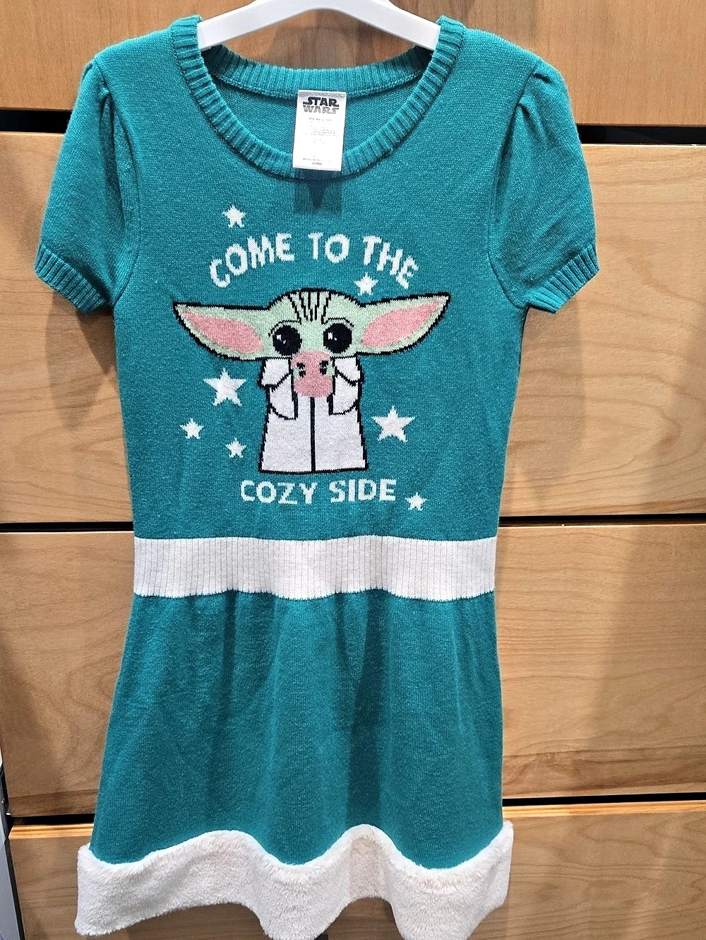 Star Wars The Mandalorian Grogu Come to the Cozy Side Sweater Dress